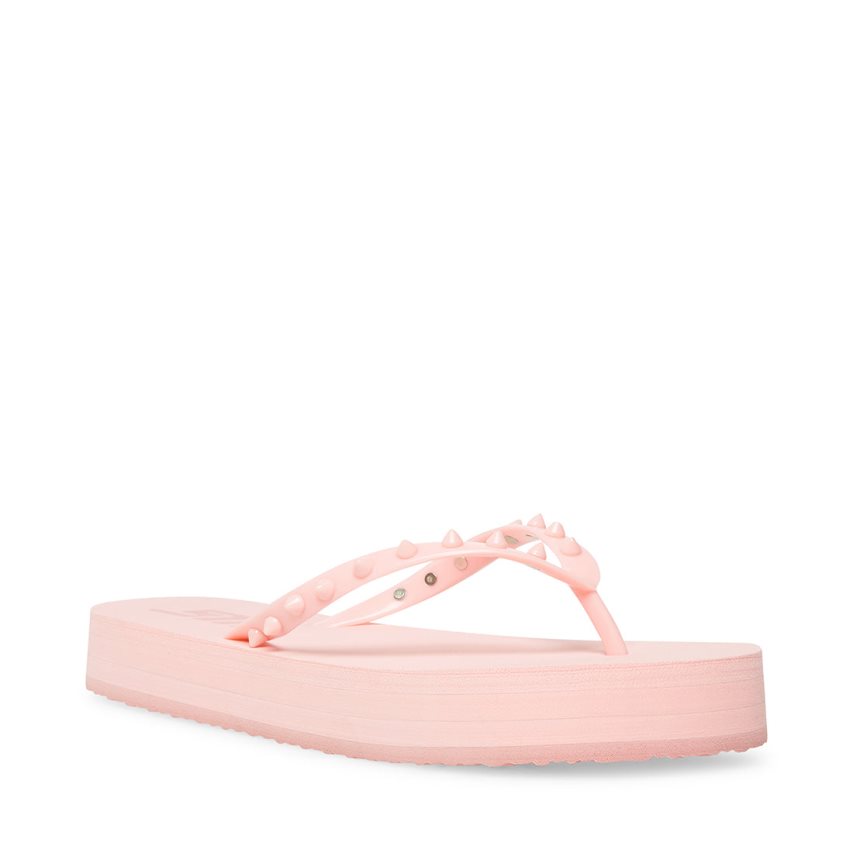 Pink Steve Madden Lumi Women's Flip Flops | PH 0569YHW